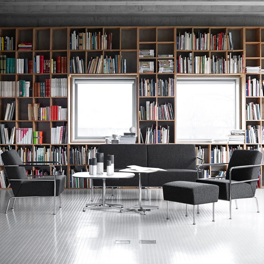 Chicago III salontafel, Zwart laminaat-zwart Lammhults