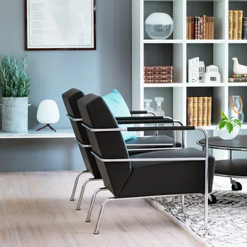 Cinema fauteuil - Elmo Nordic zwart-chroom - Lammhults