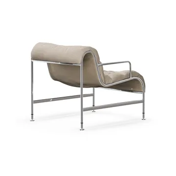 Sunny fauteuil met armleuningen - Mauro Putty - chromen onderstel - Lammhults