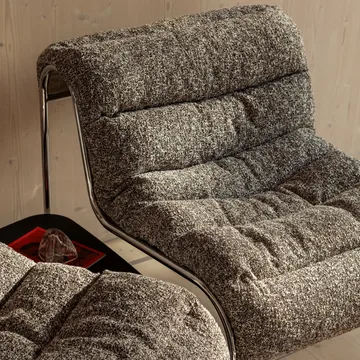 Sunny fauteuil - Zero Zwart - matzwart onderstel met wielen - Lammhults