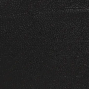 Taburett kruk - Zwart leer - verchroomd onderstel, 45 cm - Lammhults