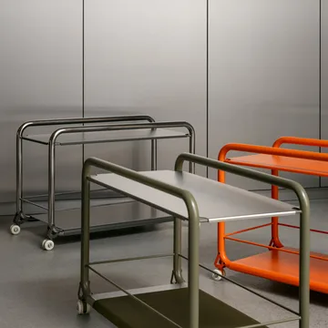 Tension rolwagen - Chroom - grafiet textuur - Lammhults