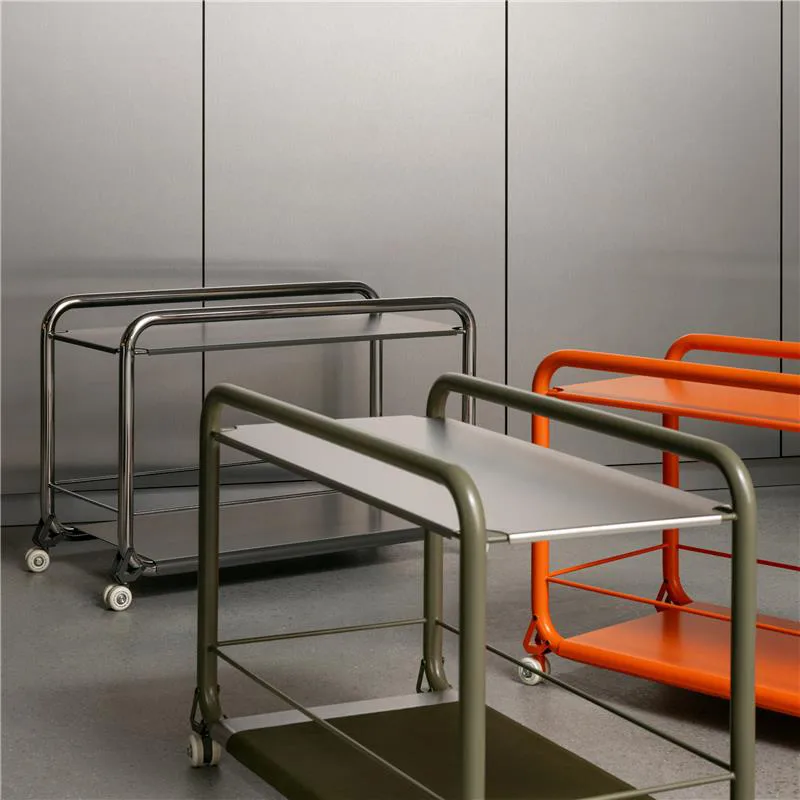 Tension rolwagen, Chroom - groen Lammhults