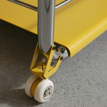 Tension rolwagen - Chroom - signaalgeel - Lammhults