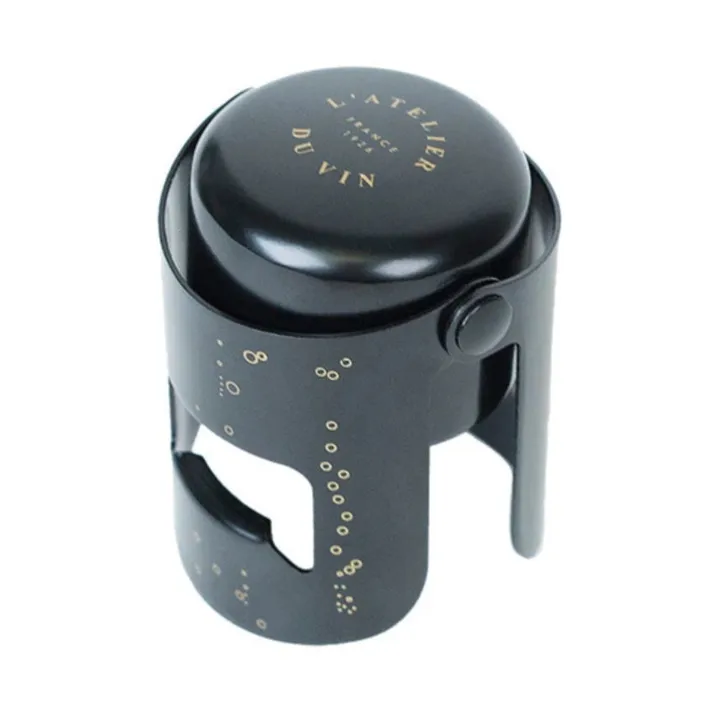 Bouchon Gard'Bulles fleskurk - Zwart - L'Atelier du Vin