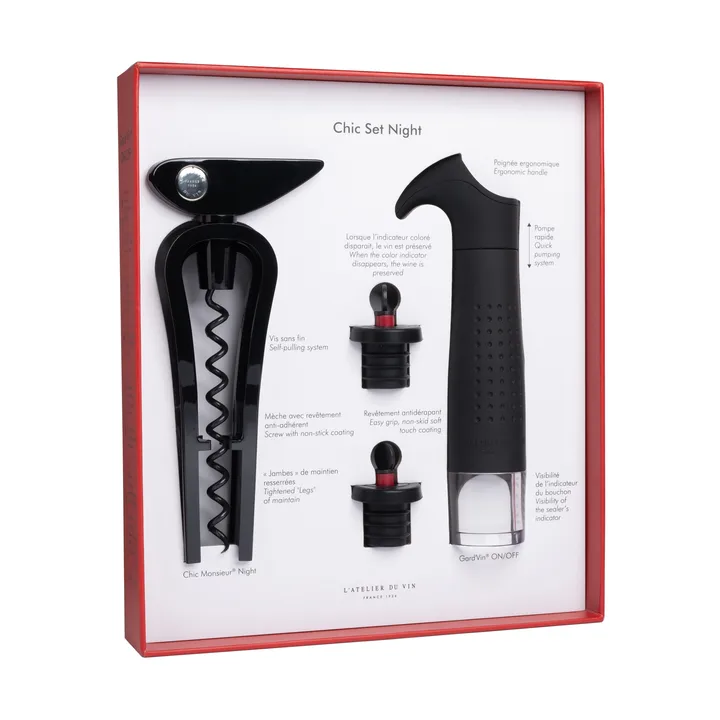 Chic set night vintillbehörsset - 4 delen - L'Atelier du Vin