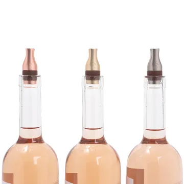 L'atelier du vin Le Trio flessenstoppers - Rose,zilver en goud(matt) - L'Atelier du Vin