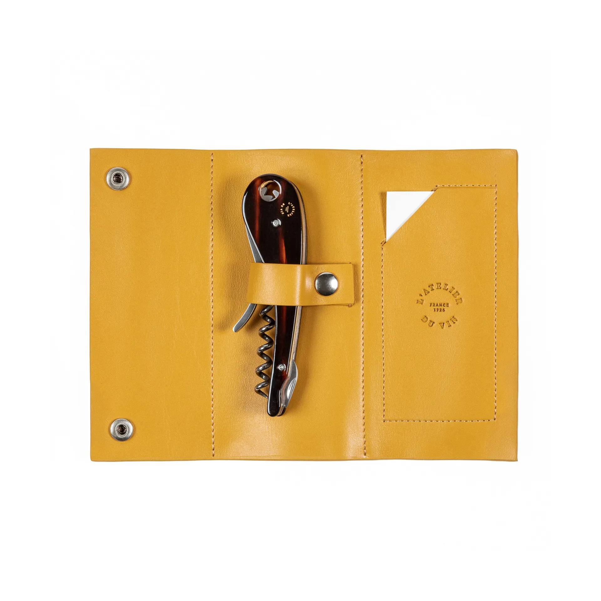 Soft machine nomad kurkentrekker leren etui, 2-delig L'Atelier du Vin