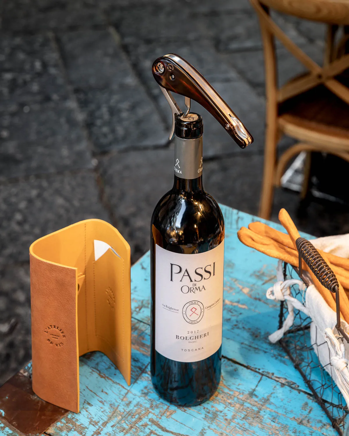 Soft machine nomad kurkentrekker leren etui, 2-delig L'Atelier du Vin