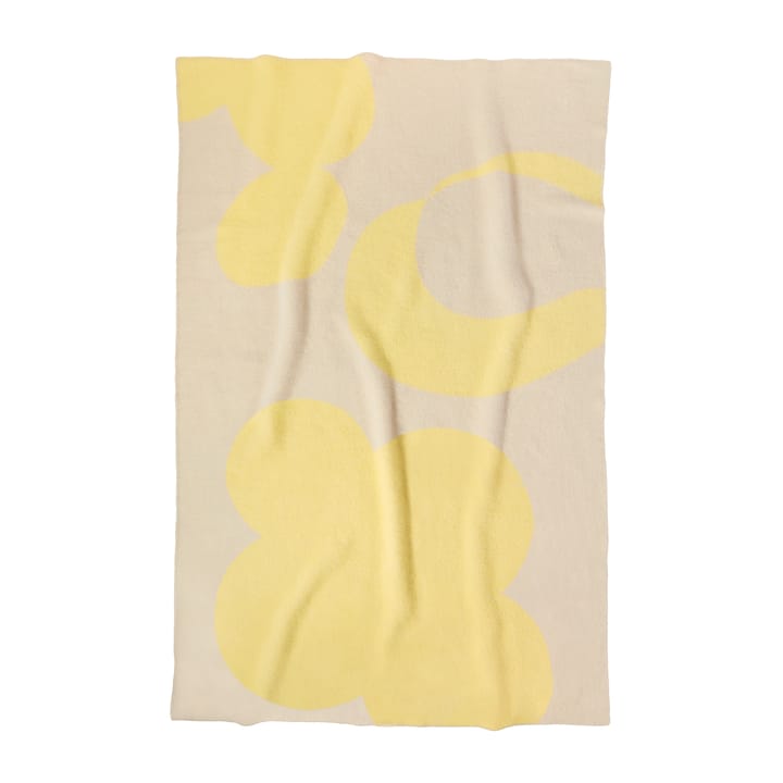Anemone wollen deken 130x200 cm - Beige-yellow - Layered