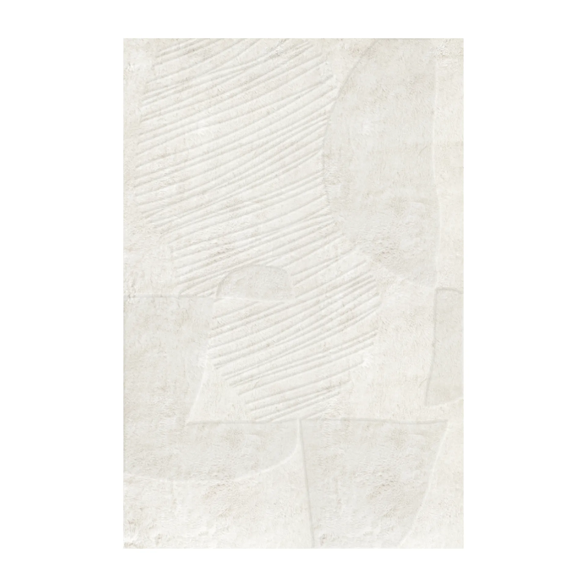 Artisan Guild wollen vloerkleed, Bone white 250x350 cm Layered