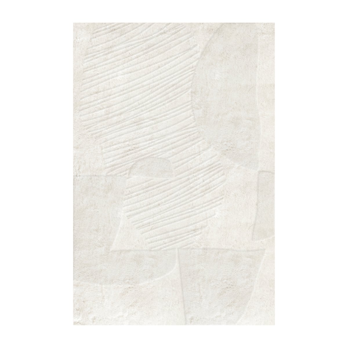 Layered Artisan Guild wollen vloerkleed Bone White 250x350 cm