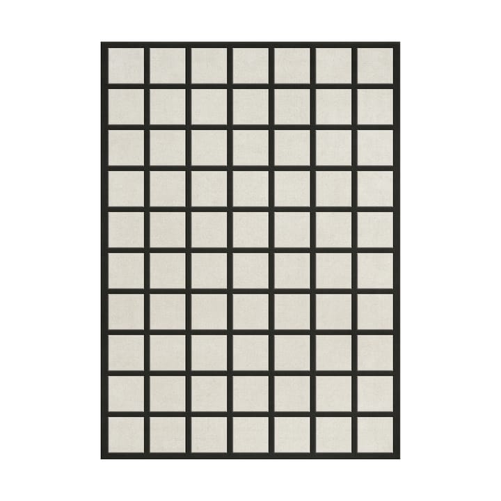 Avenue Checked wollen vloerkleed - Bone White, 200x300 cm - Layered