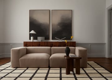 Avenue Checked wollen vloerkleed - Bone White, 200x300 cm - Layered