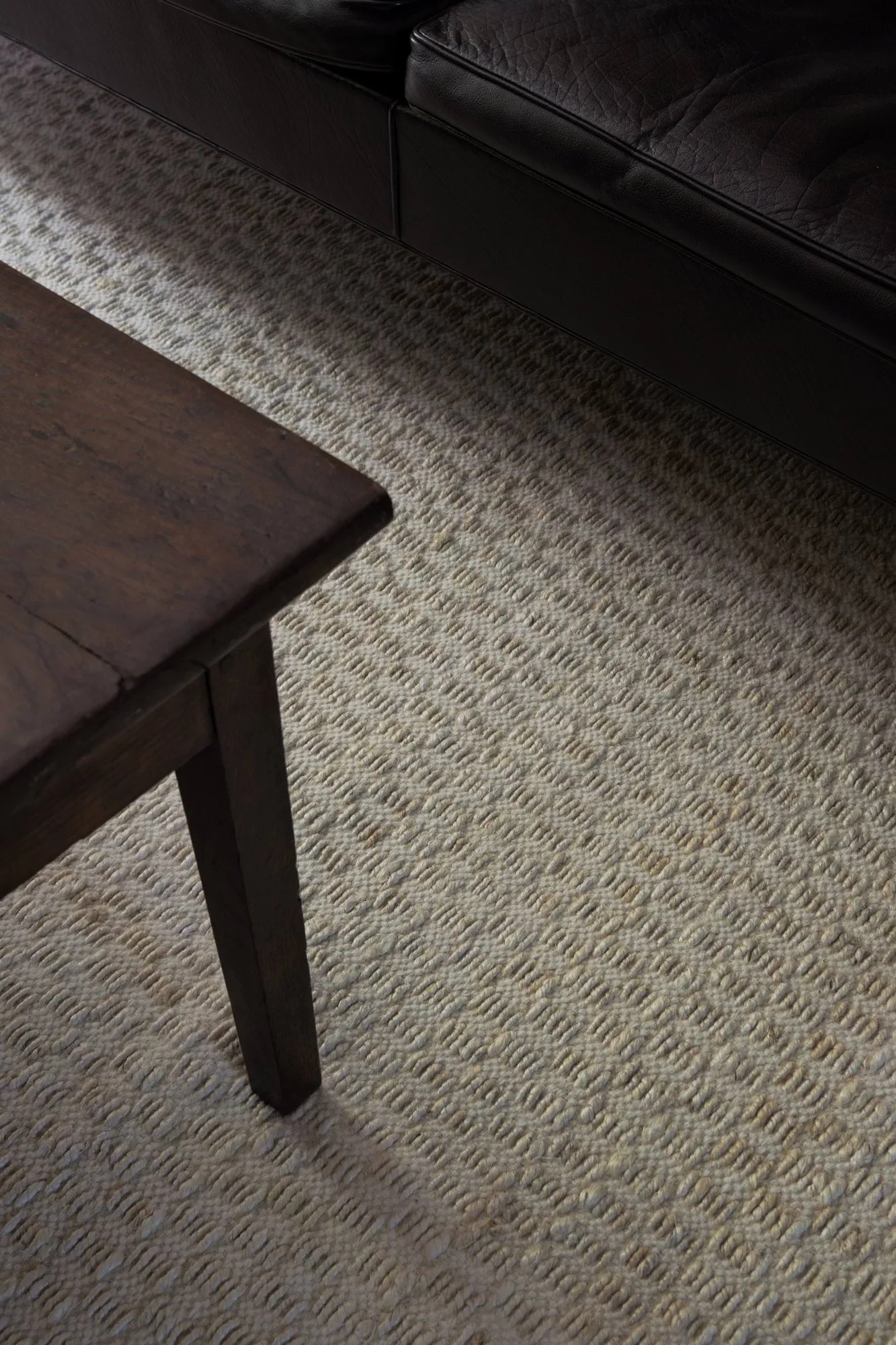 Barley vloerkleed van jute, Bone white, 300x400 cm Layered