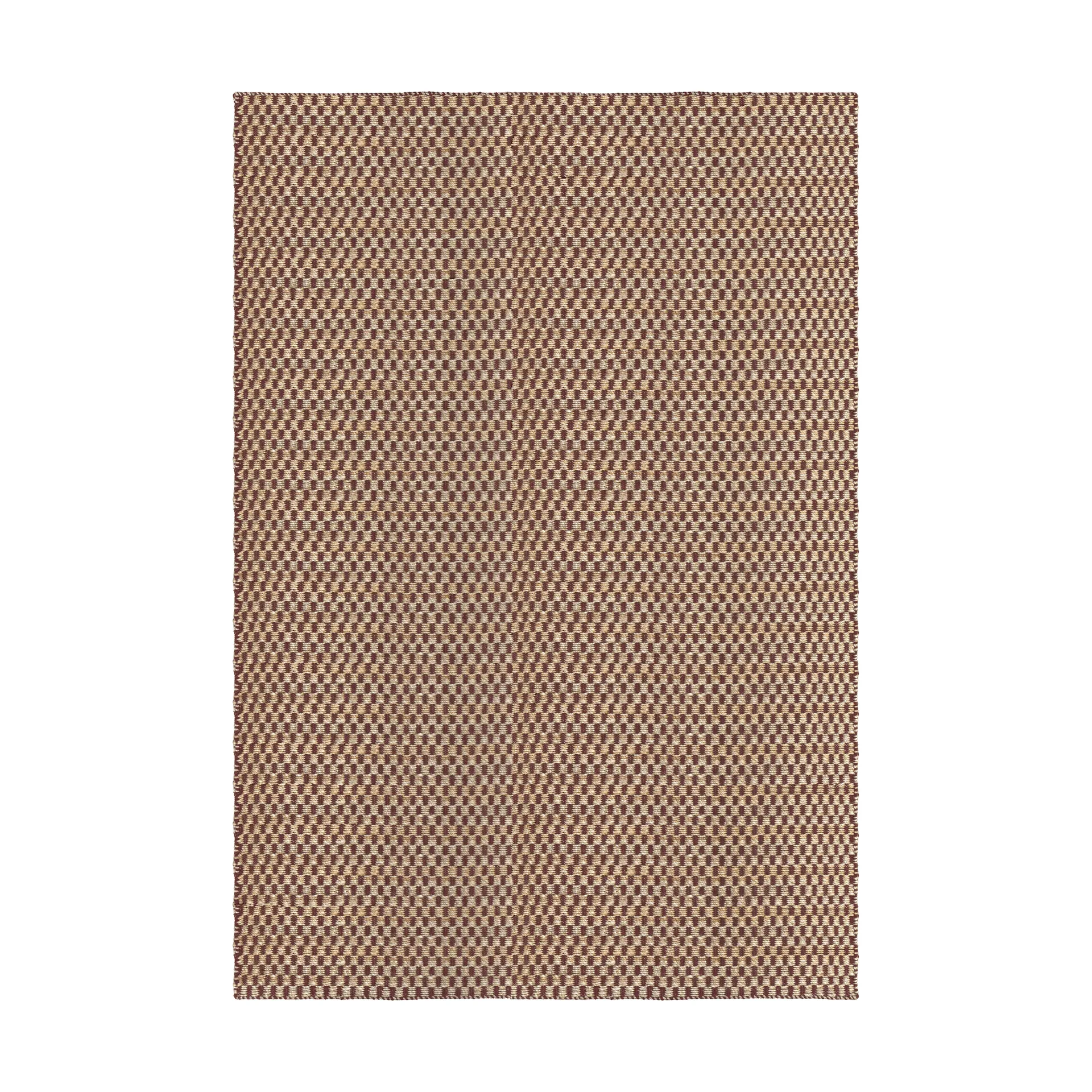 Barley vloerkleed van jute, Bordeaux, 200x300 cm Layered