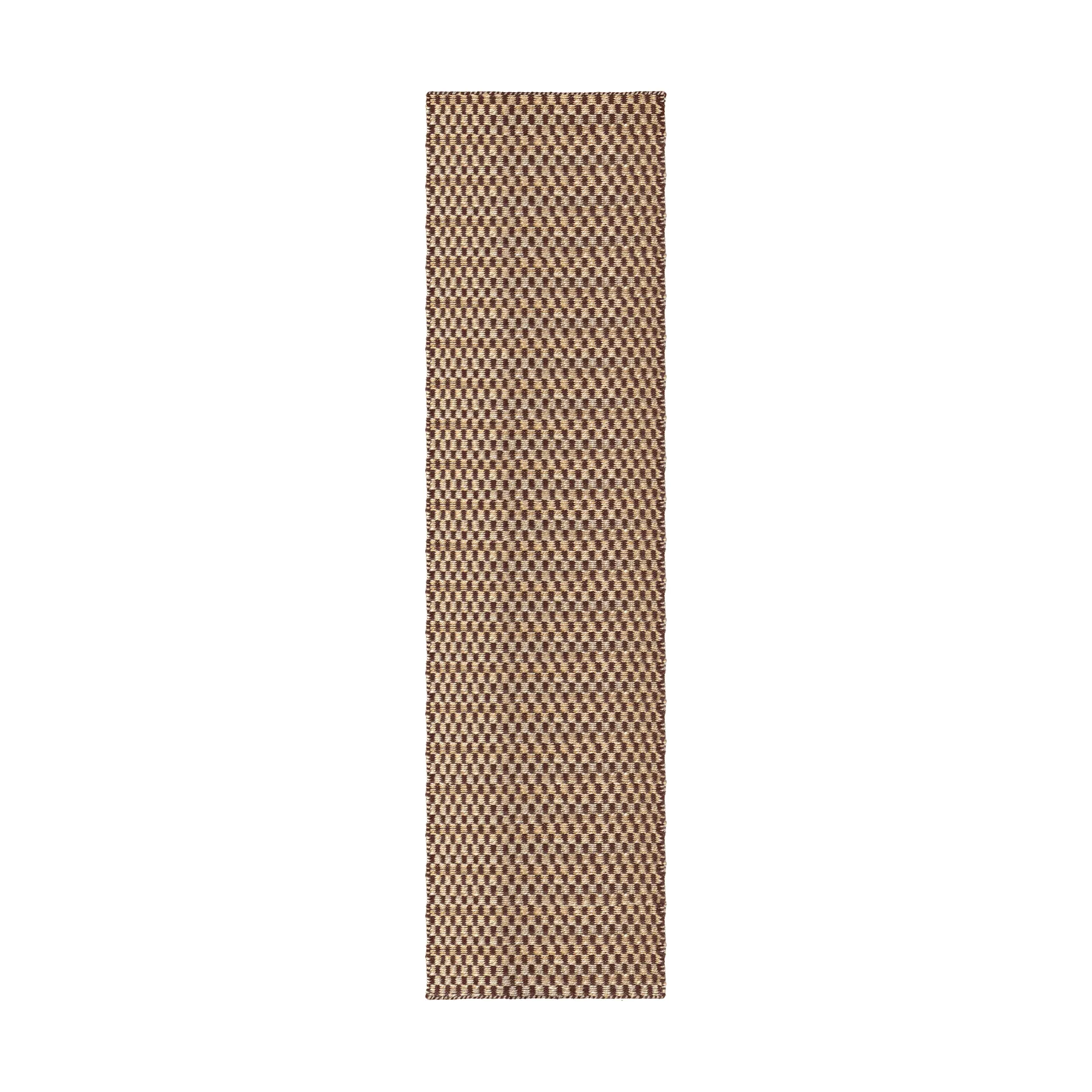 Barley vloerkleed van jute, Chestnut, 75x240 cm Layered