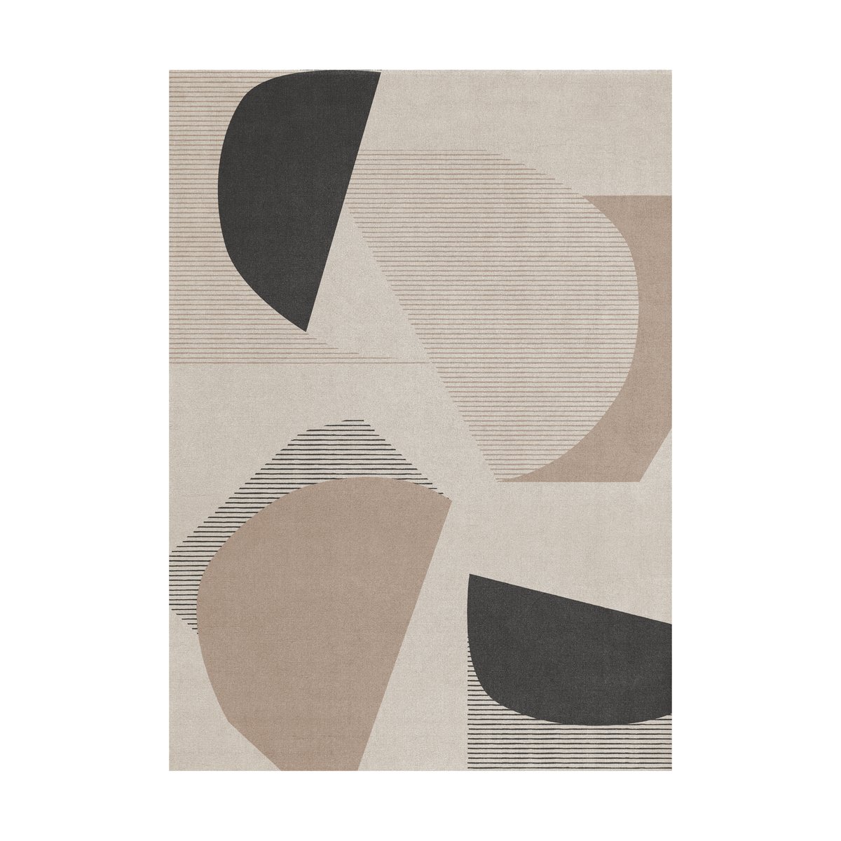 Layered Birch wollen vloerkleed 200x300 cm | Scandinavisch Interieur | Wollen vloerkleden | Beige