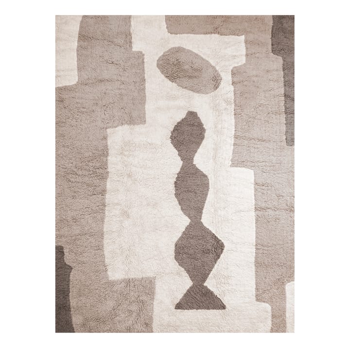 Bird in Space vloerkleed 180x270 cm, Wit-bruin-beige Layered