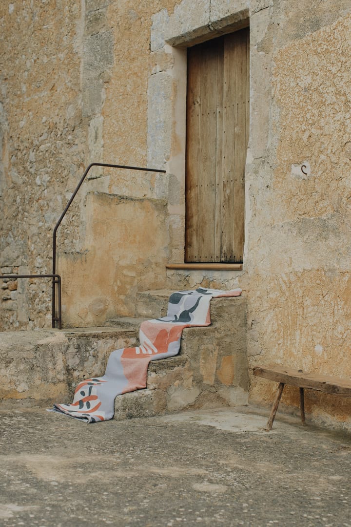 Boqueron katoenen deken 130x220 cm, Rood Layered