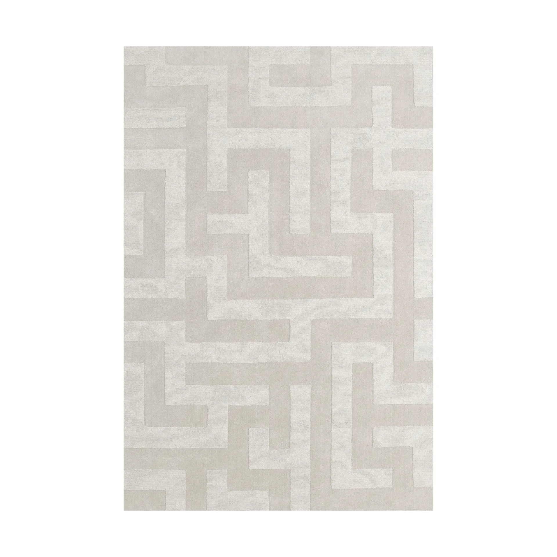 Byzantine grande wollen vloerkleed, Light oatmeal, 200x300 cm Layered
