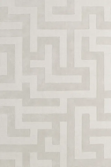 Byzantine grande wollen vloerkleed - Light oatmeal, 300x400 cm - Layered