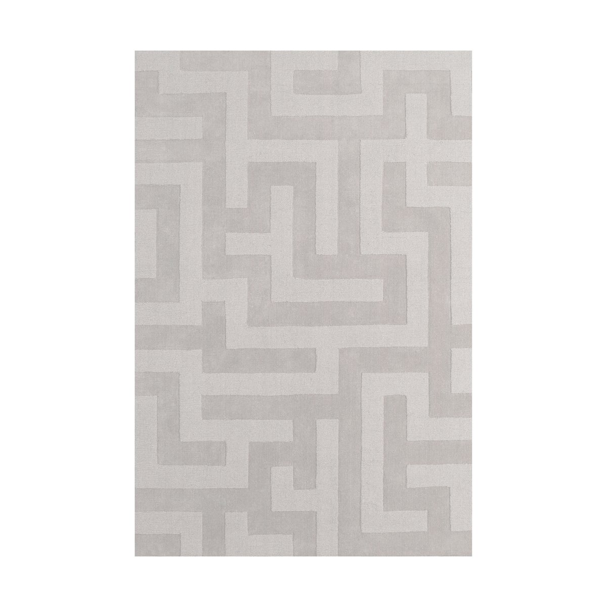 Layered Byzantine grande wollen vloerkleed Simply gray, 250x350 cm