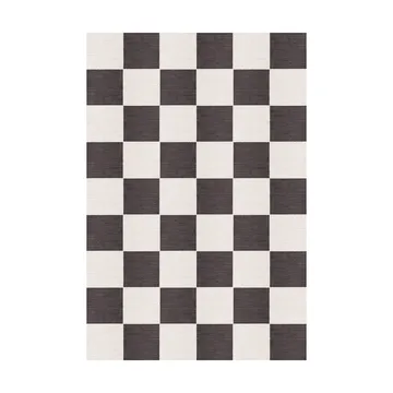 Chess wollen vloerkleed - Black and white, 200x300 cm - Layered