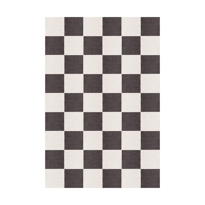 Chess wollen vloerkleed - Black and white, 250x350 cm - Layered