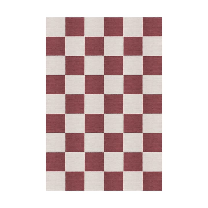Chess wollen vloerkleed - Burgundy, 140x200 cm - Layered
