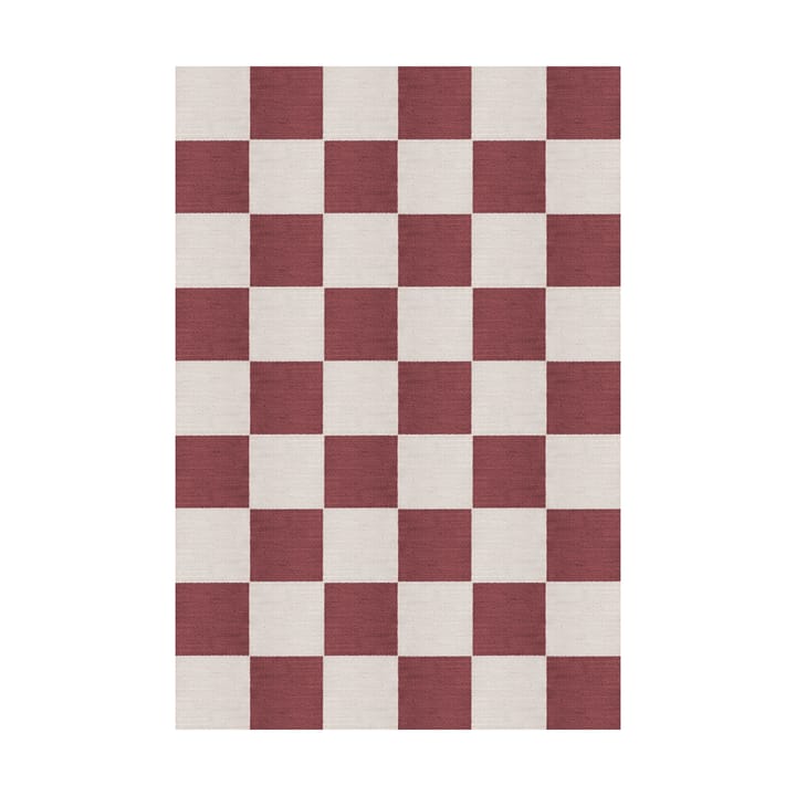 Chess wollen vloerkleed - Burgundy, 140x200 cm - Layered