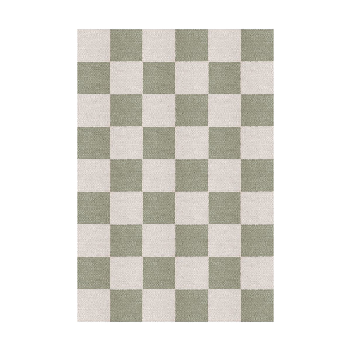 Layered Chess wollen vloerkleed Sage, 200x300 cm | Scandinavisch Interieur | Wollen vloerkleden | Groen