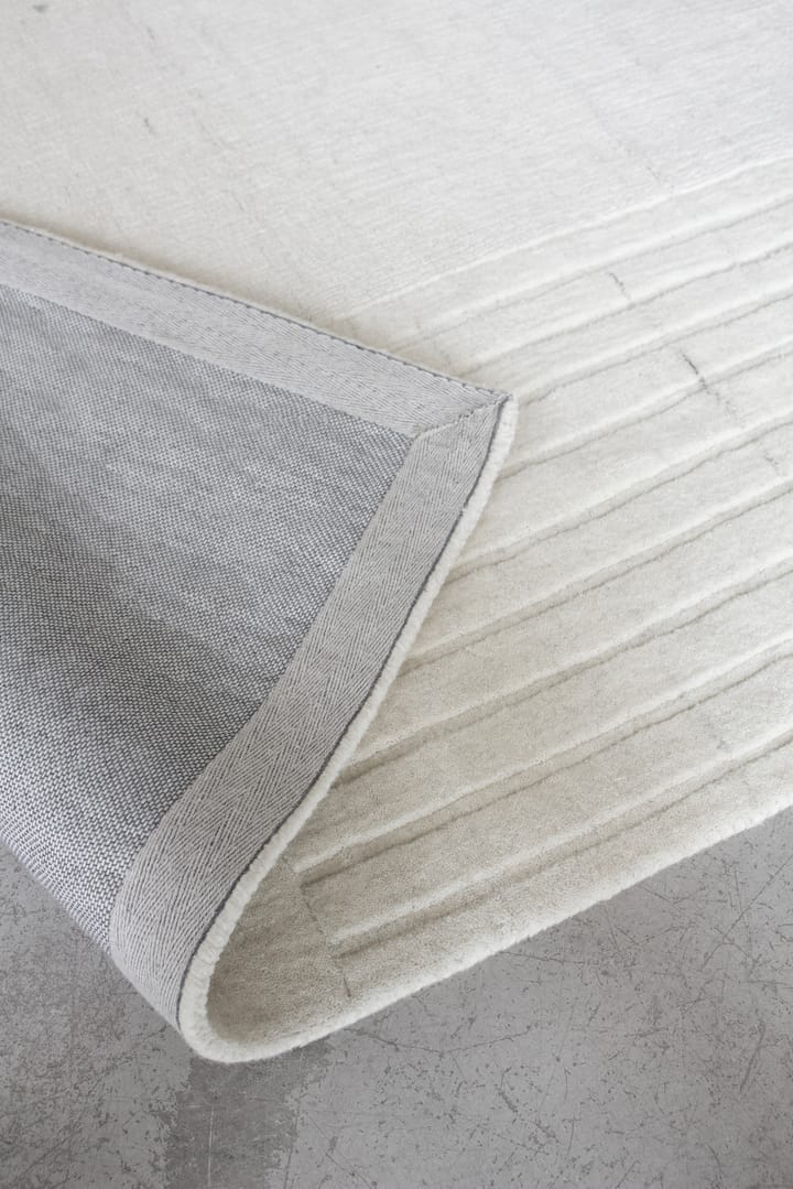 Circular wollen vloerkleed 220x350 cm, Bone white Layered