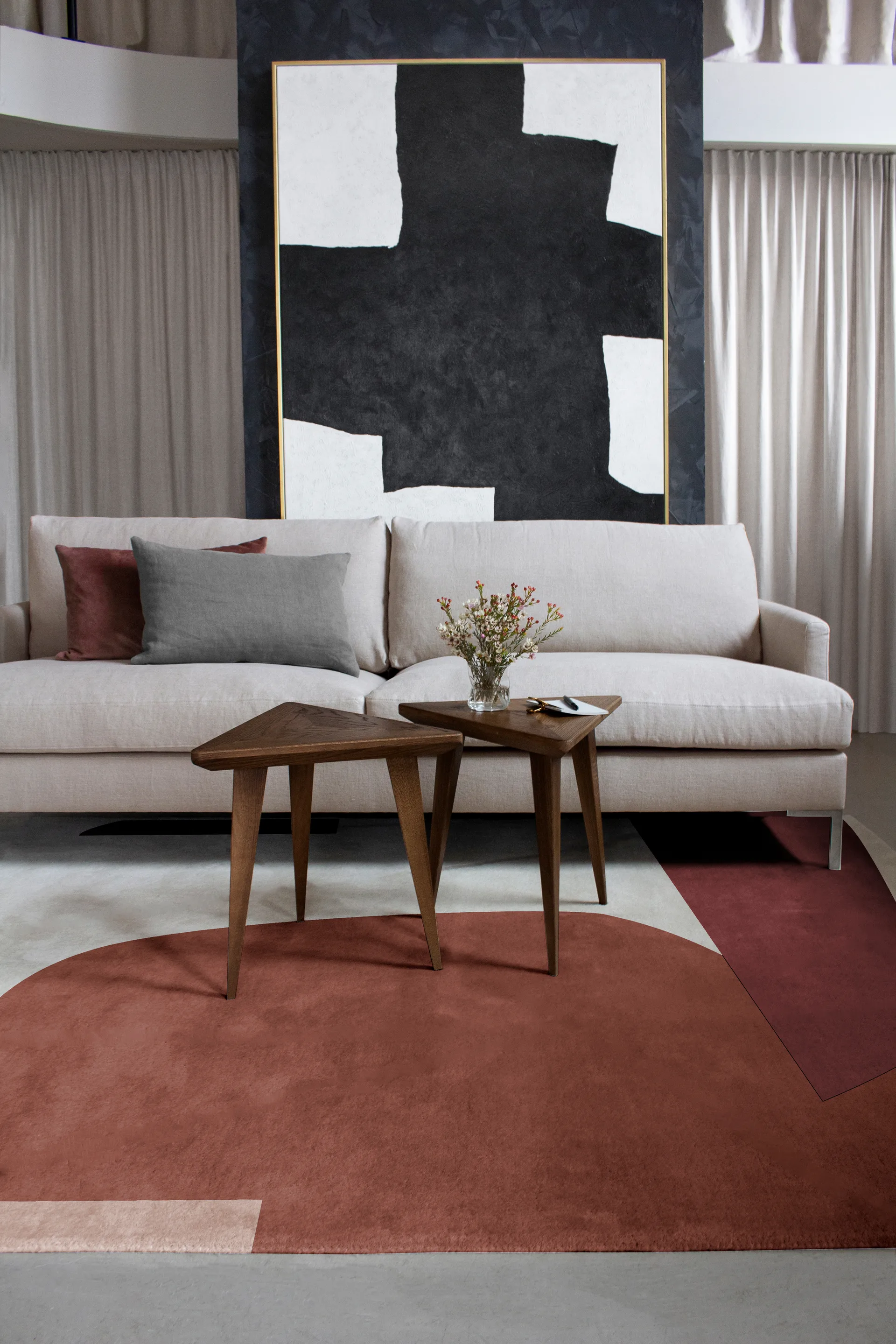 Cloudberry wollen vloerkleed, 200x300 cm Layered