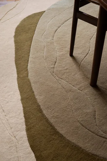 Erik Bratsberg Lozza wollen vloerkleed - Olive, 210x270 cm - Layered