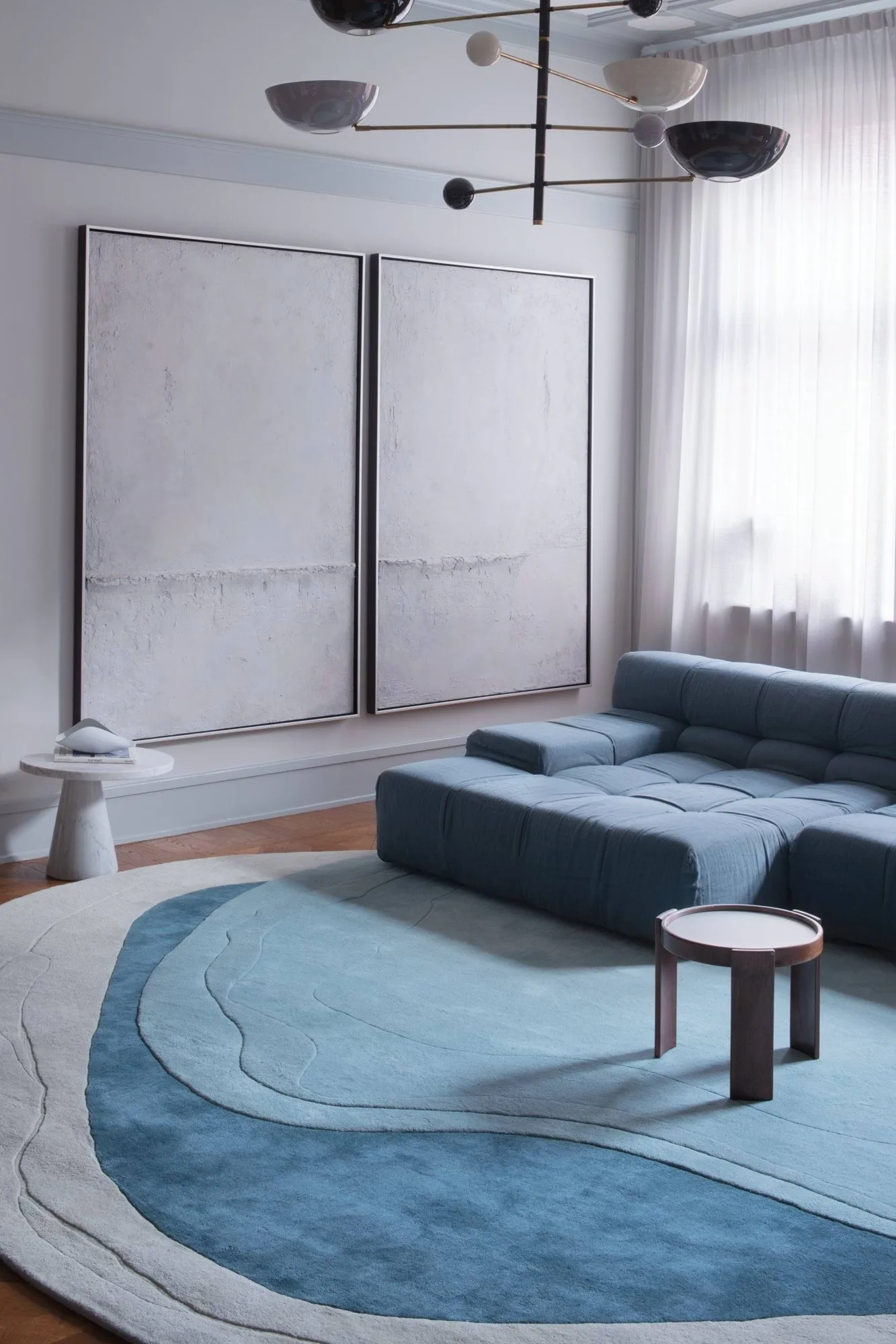 Erik Bratsberg Lozza wollen vloerkleed, teal, 230x300 cm Layered