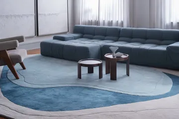 Erik Bratsberg Lozza wollen vloerkleed - Teal, 270x350 cm - Layered