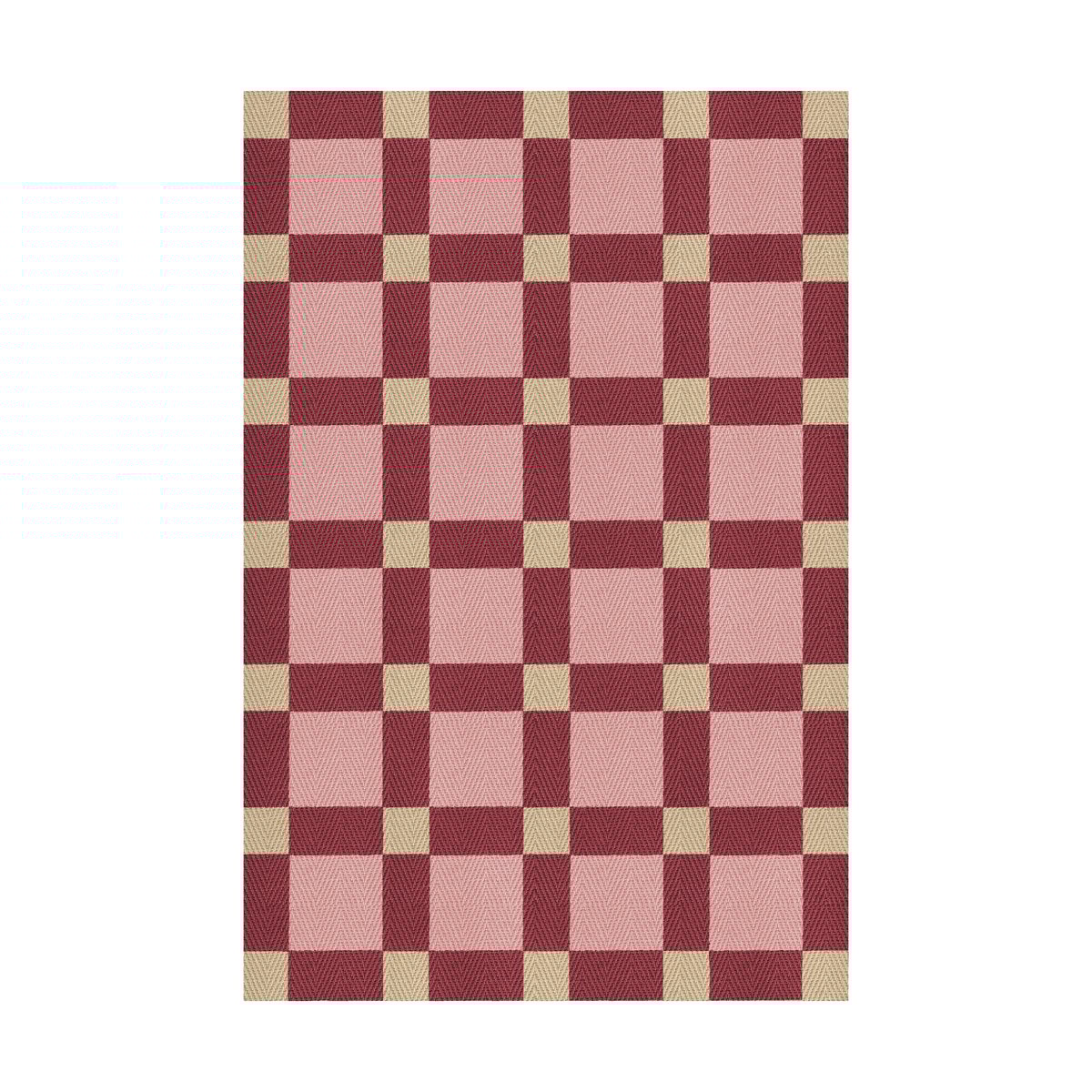 Layered Evelina Kroon jute vloerkleed 140x200 cm Plum punsch