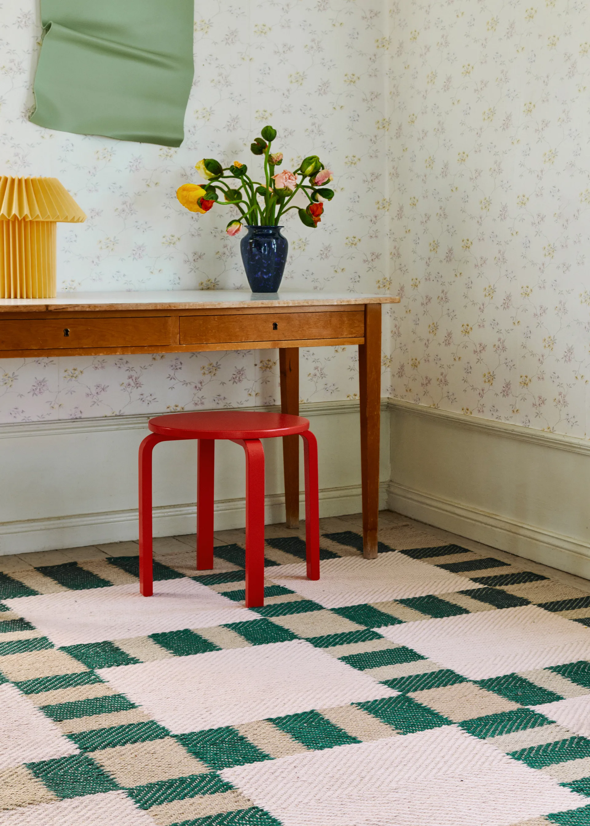 Evelina Kroon jute vloerkleed 180x270 cm, Korean chives Layered