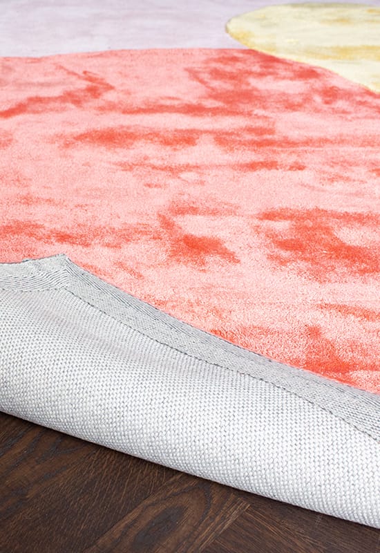 Flower Field wollen vloerkleed 200x300 cm, Pink Layered