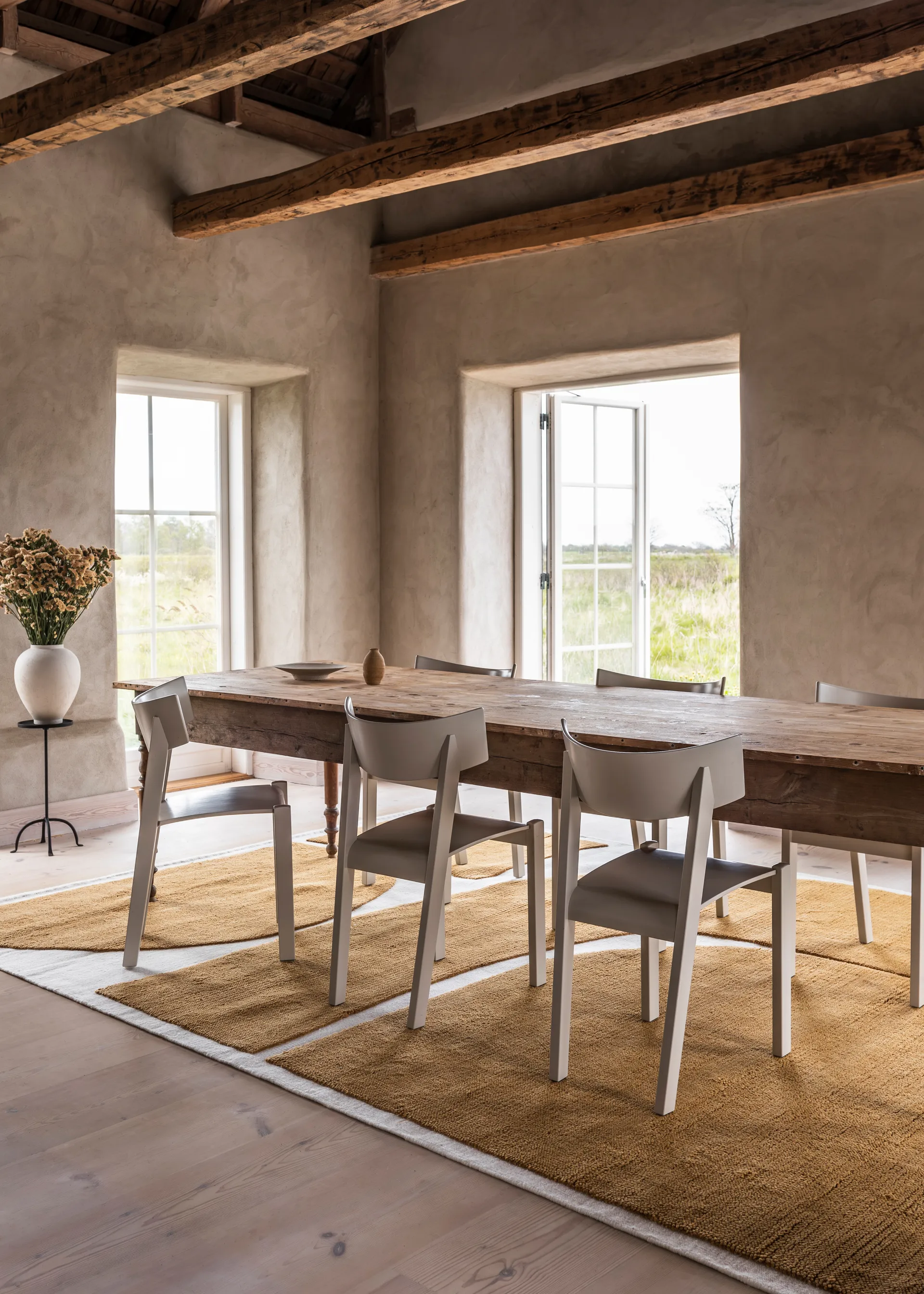 Gotland Rauk wollen vloerkleed, Sunflower yellow 180x270 cm Layered