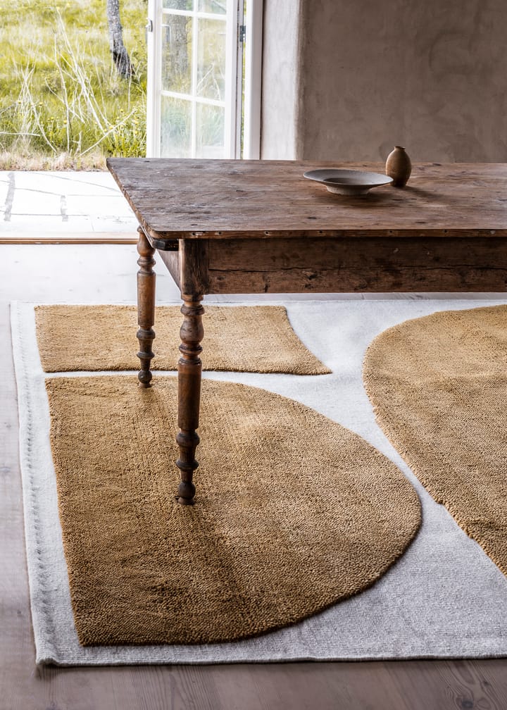 Gotland Rauk wollen vloerkleed, Sunflower yellow 300x400 cm Layered