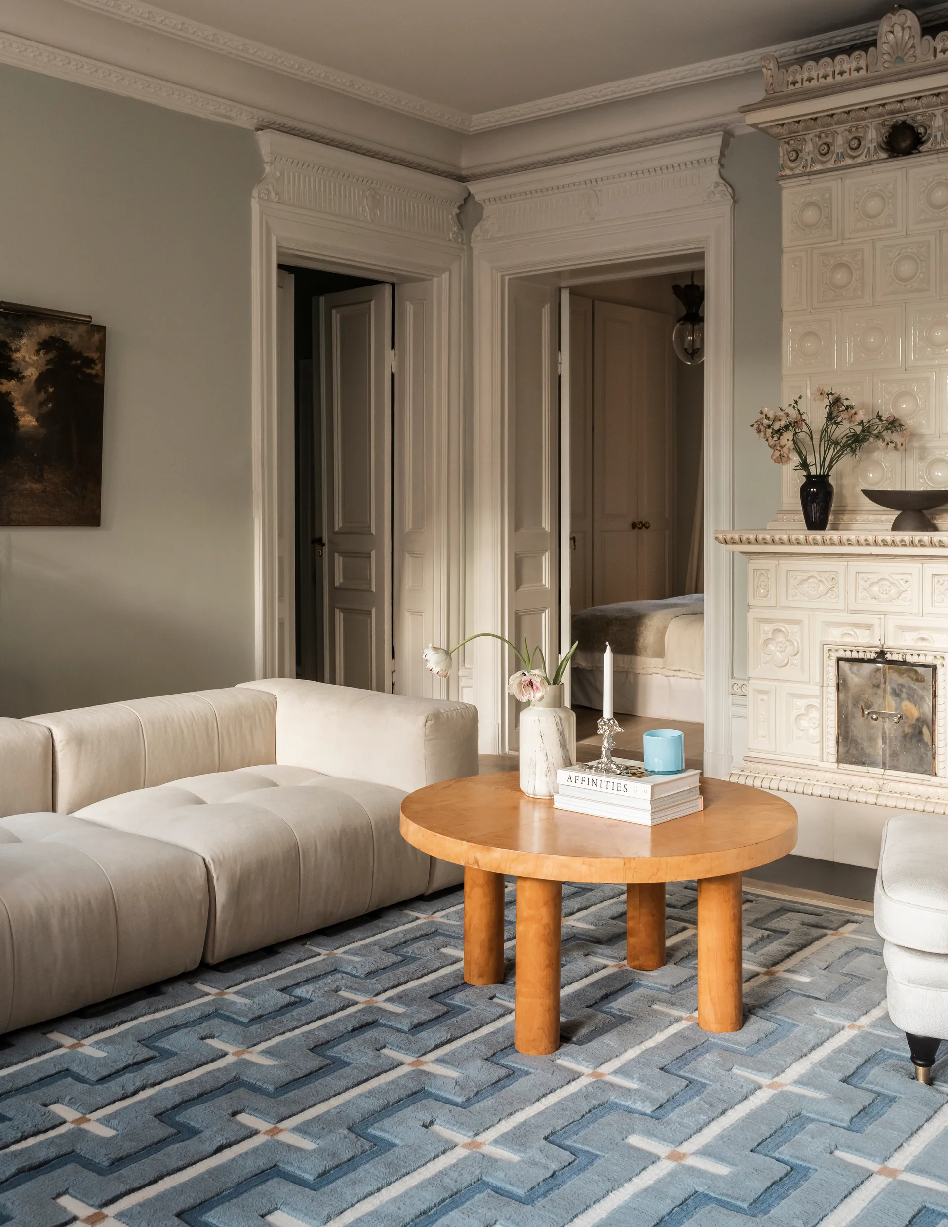 Johanna wollen vloerkleed, Blue sky, 180x270 cm Layered