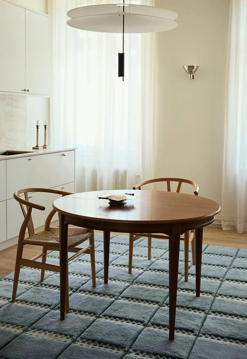 Lilly wollen vloerkleed, Blue, 300x400 cm Layered