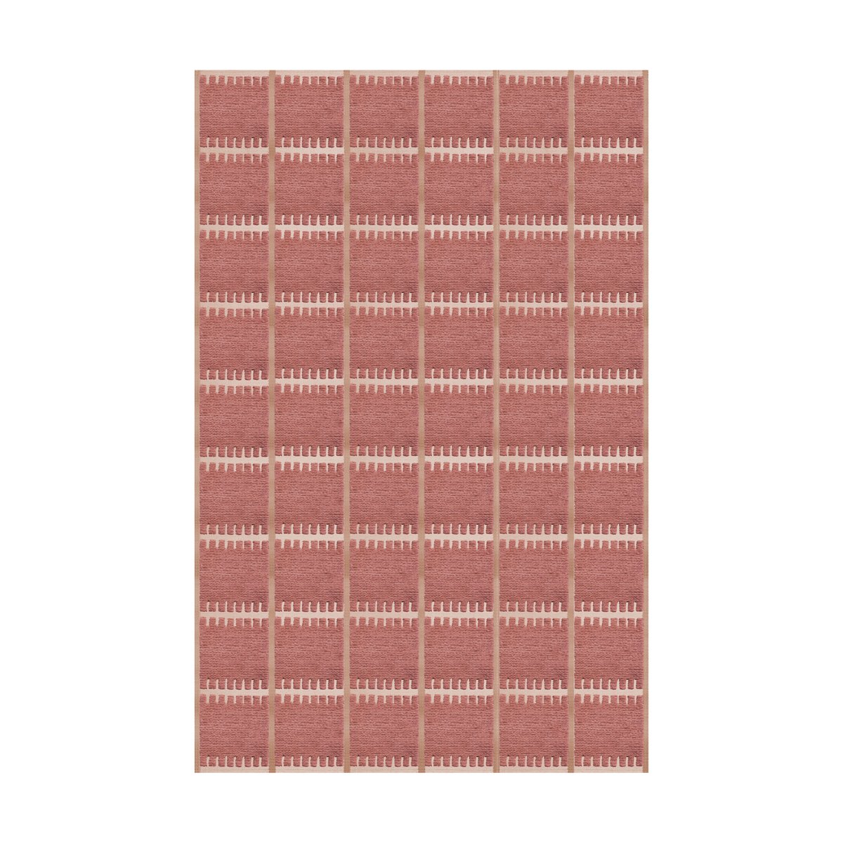 Layered Lilly wollen vloerkleed Claret red, 250x350 cm