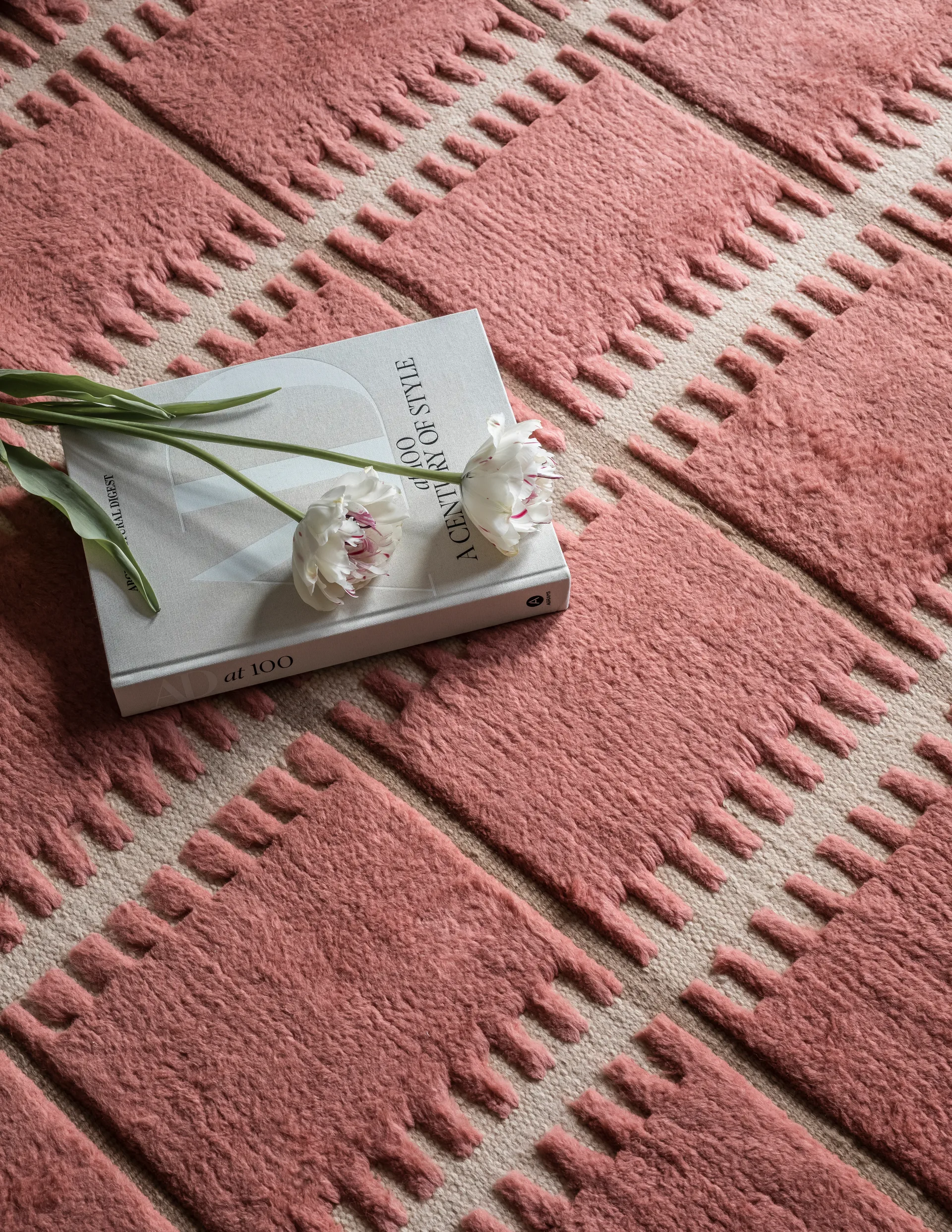 Lilly wollen vloerkleed, Claret red, 300x400 cm Layered