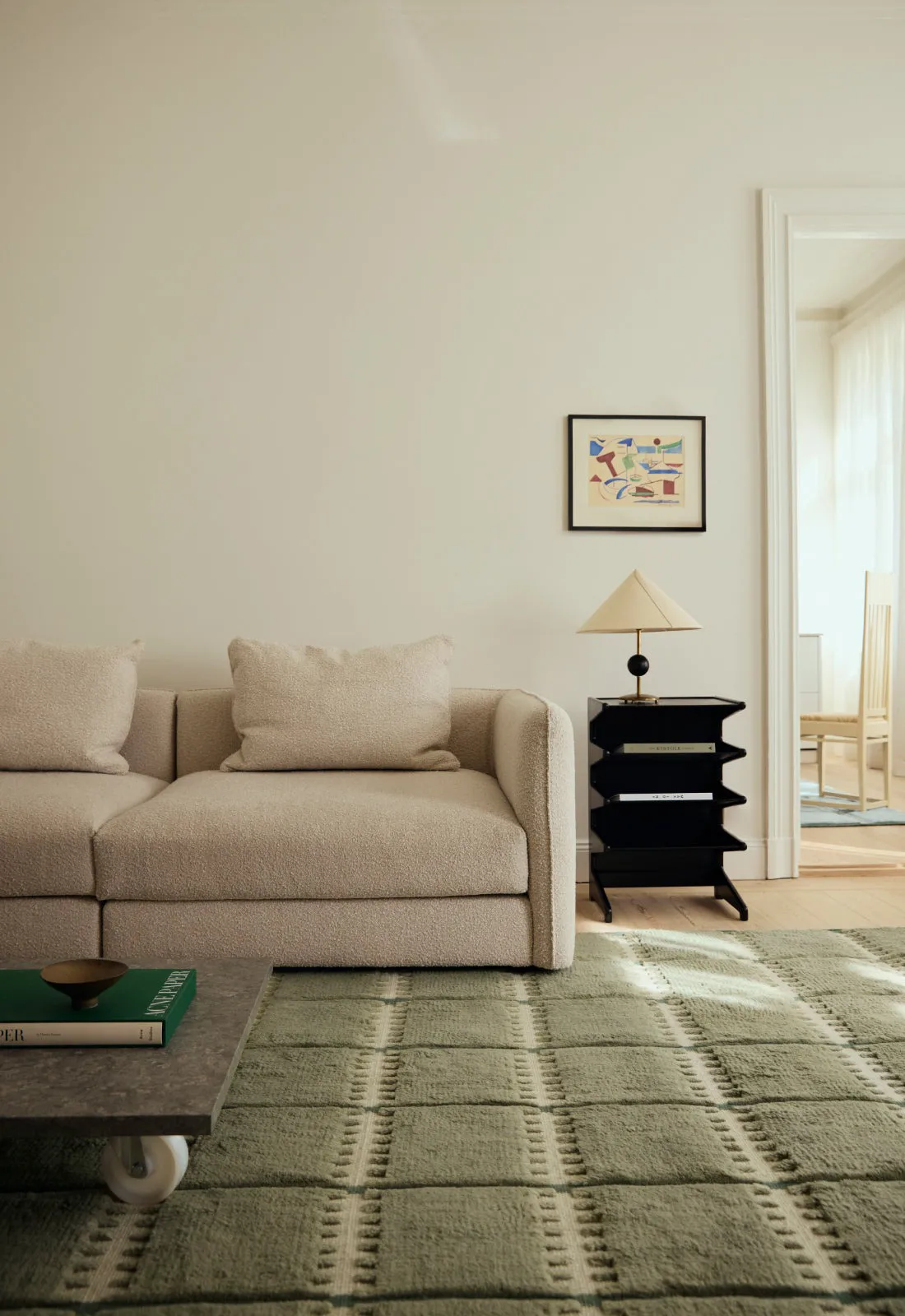 Lilly wollen vloerkleed, Green, 250x350 cm Layered