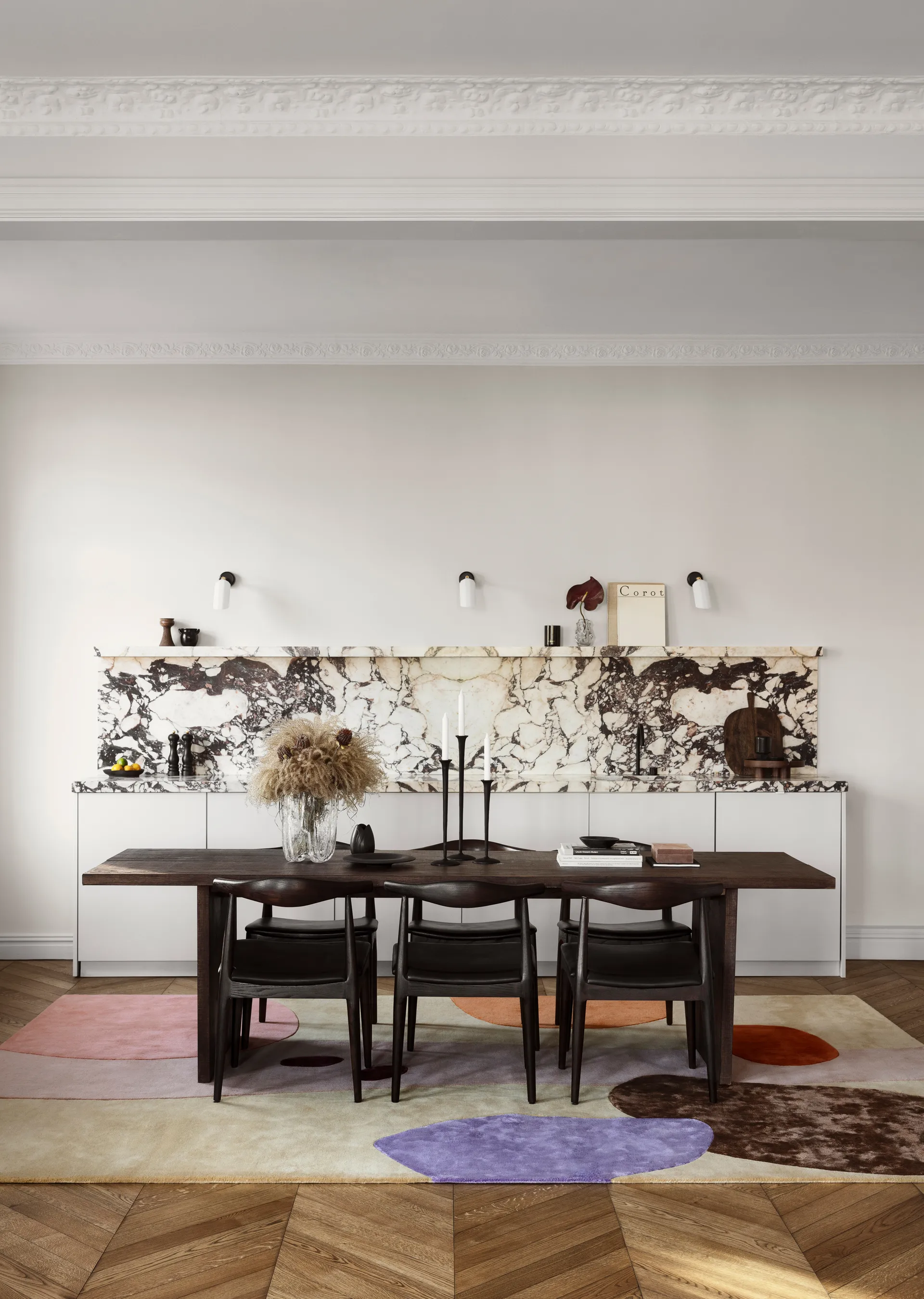 Magical garden wollen vloerkleed, 140x200 cm Layered