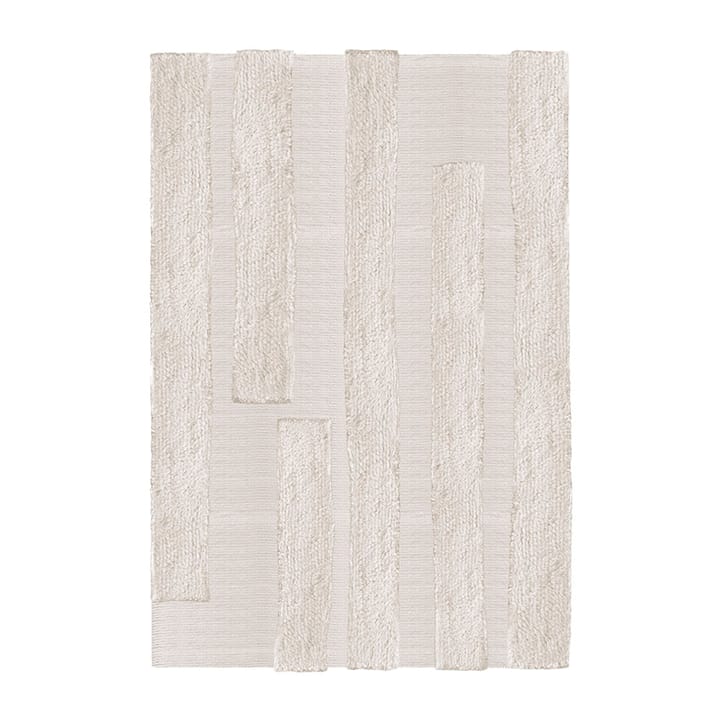 Punja Bricks wollen vloerkleed - Bone White, 160x230 cm - Layered