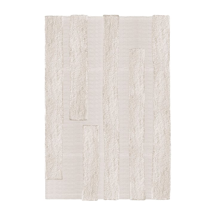 Punja Bricks wollen vloerkleed - Bone White, 160x230 cm - Layered